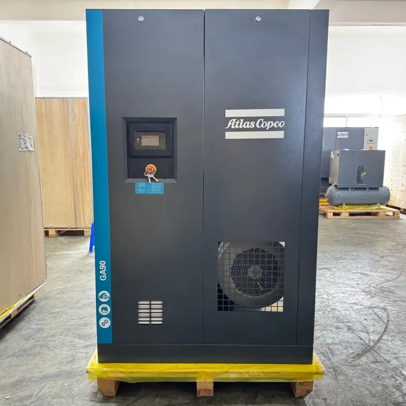 Alkuperäinen Atlas Copco GA90 90 kW 125 hv öljysuihkutettu pyörivä ruuvikompressori