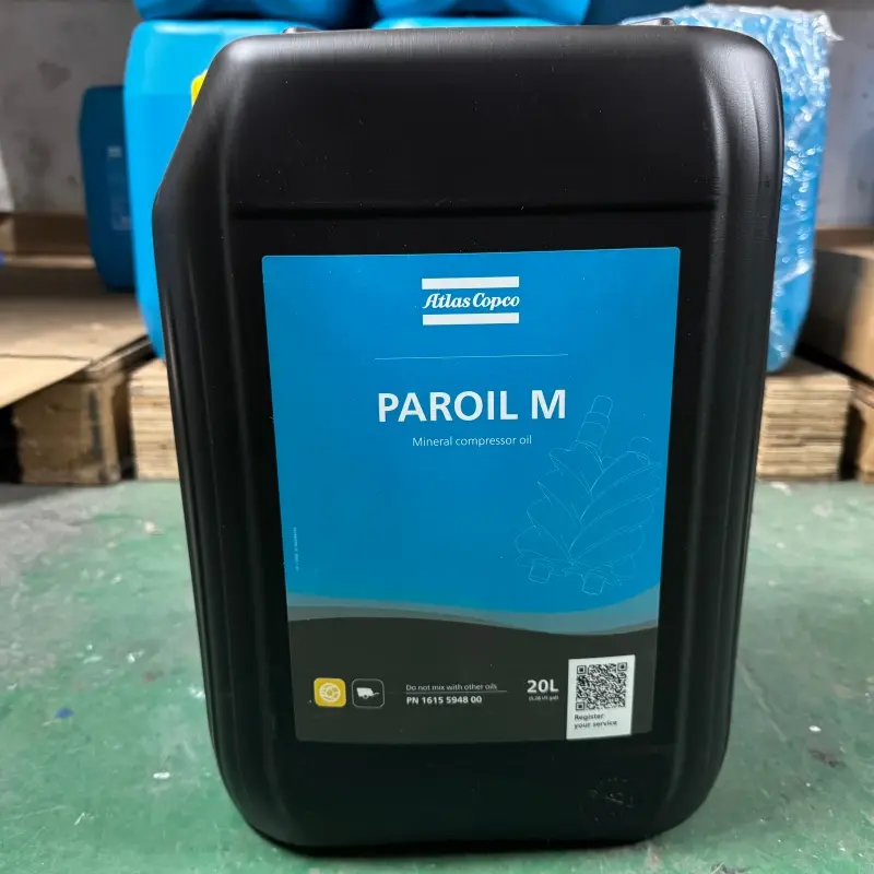 Atlas Copco Oil 1615594800 Paroil M Mineraalivoiteluaine kannettaville kompressoreille Alkuperäinen