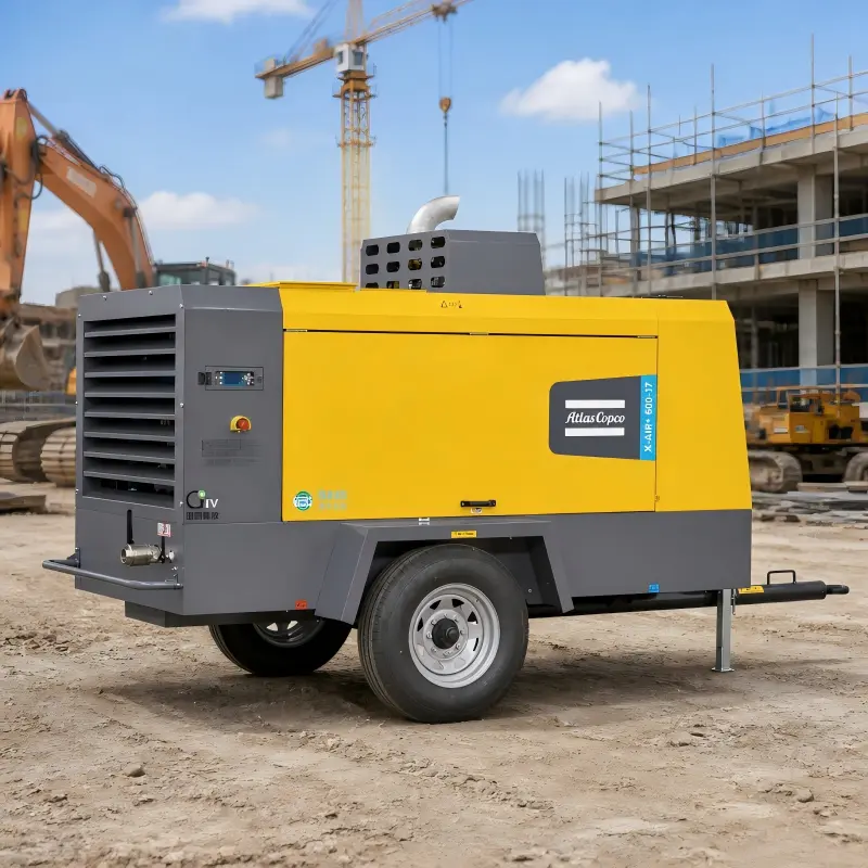 Atlas Copco X-Air+600-17 kannettava dieselkompressori 154 kW aito